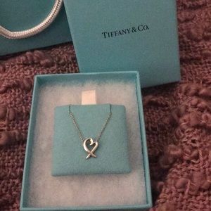 Tiffany & co. Open heart necklace